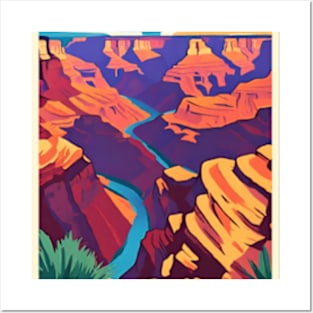 fauvism art of grand canyon usa 4 Posters and Art